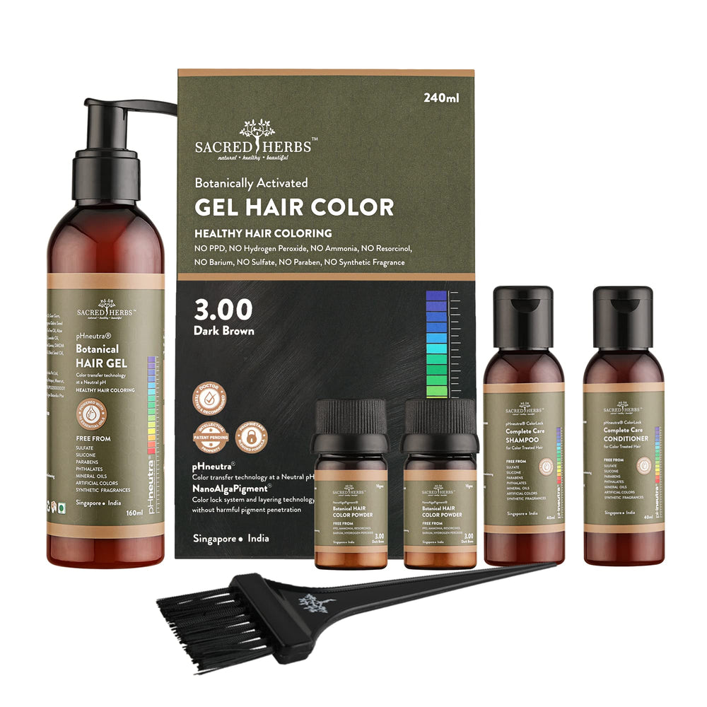 Sacred Herbs Color Lock Hair Care: Complete Hair Color Premium Pack