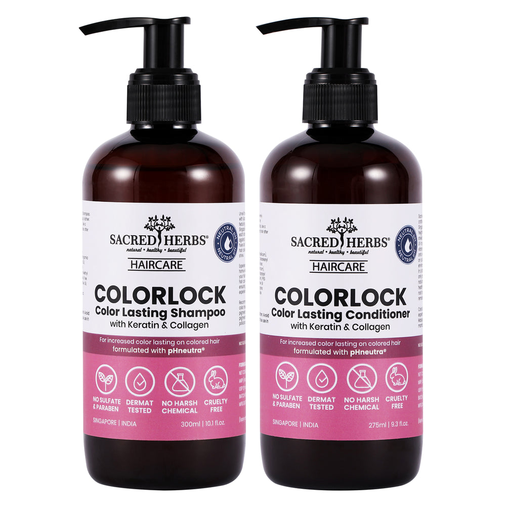 Sacred HerbsĀ® pHneutraĀ® ColorLock Shampoo & Conditioner Combo