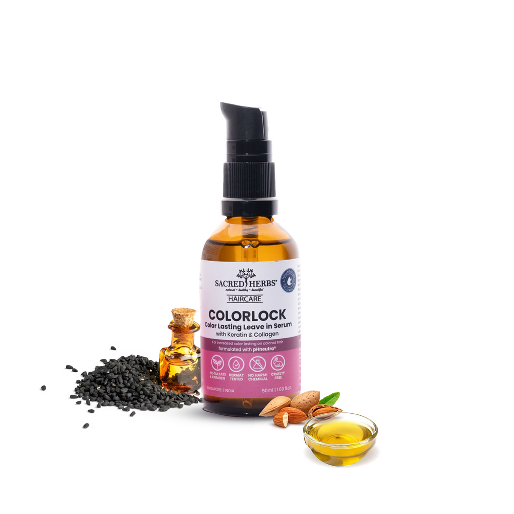 SacredHerbsĀ® Color Lock Post Wash Leave in Serum with Keratin & Collagen