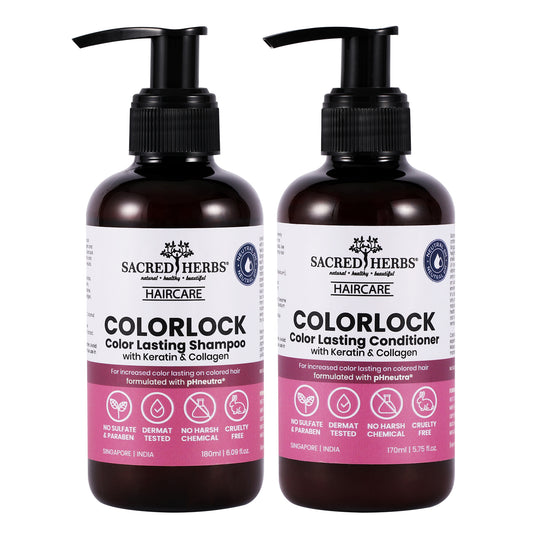 Sacred Herbs Color Lock Hair Care: Complete Hair Color Premium Pack