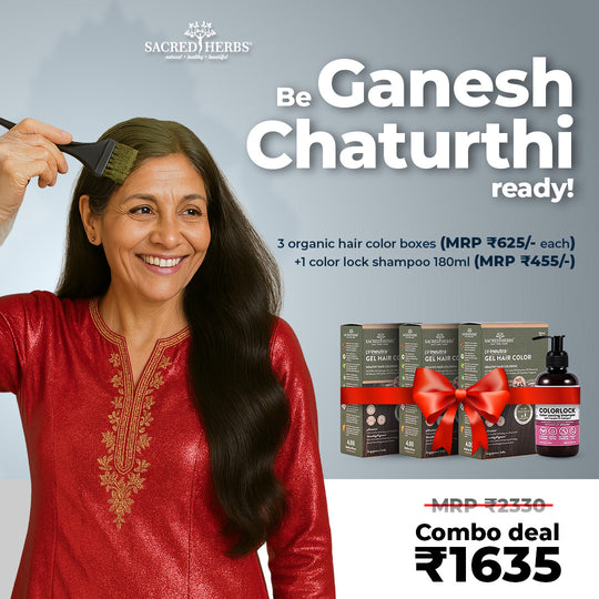 Ganesh Chaturthi sale (3 hair color boxes + 1 ColorLock Shampoo) (1635)