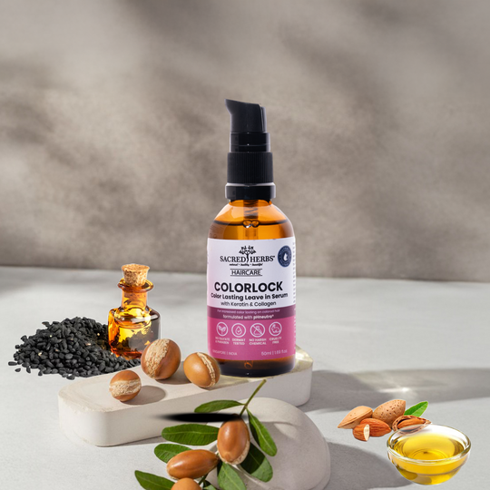 SacredHerbs® Color Lock Post Wash Leave in Serum with Keratin & Collagen