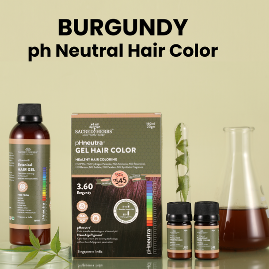 Sacred Herbs Damage Free pH Neutral Gel Colour - Available in 5 Shades (Value Pack)