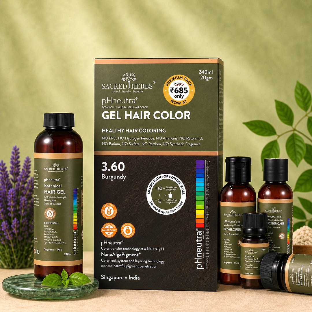 Sacred Herbs® Damage Free pH Neutral Gel Colour - Available in 5 Shades (Premium Pack)