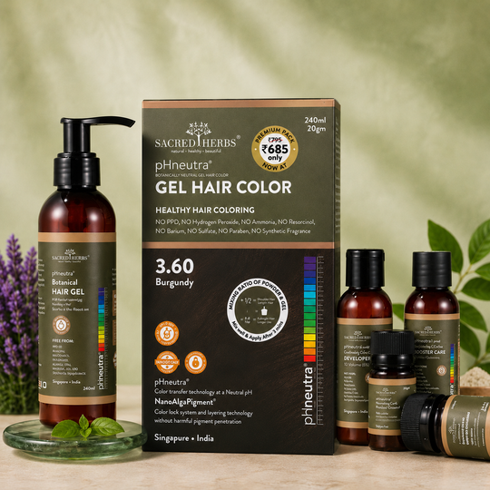 Sacred Herbs® Damage Free pH Neutral Gel Colour(Premium Pack)-Burgundy 3.60
