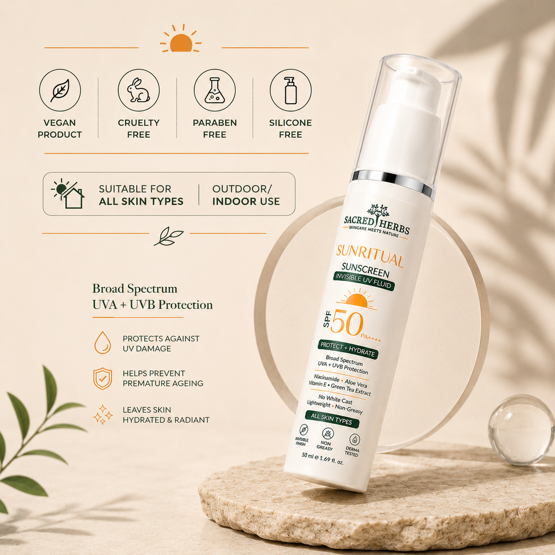 Sacred Herbs® SunRitual™ Invisible UV Fluid SPF 50 PA++++