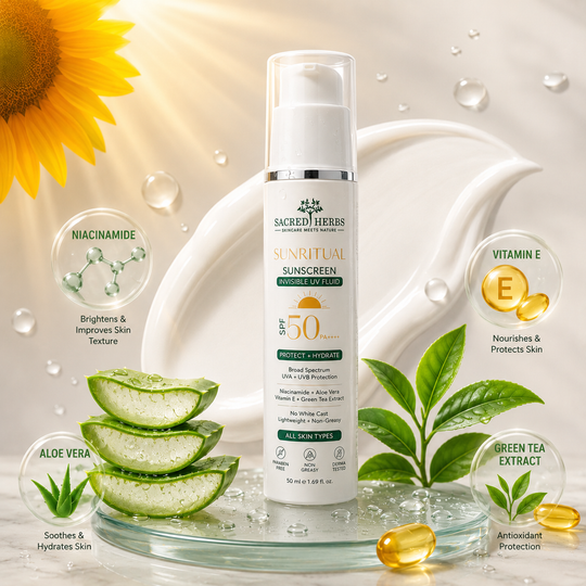 Sacred Herbs® SunRitual™ Invisible UV Fluid SPF 50 PA++++