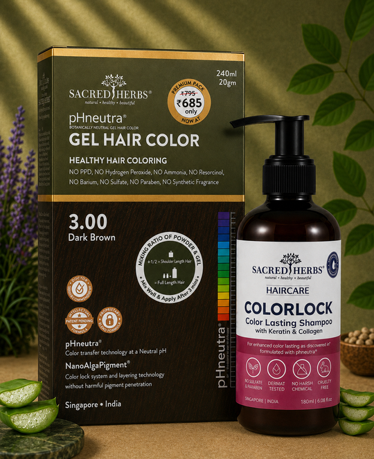 Sacred Herbs® Damage Free pH Neutral Gel Colour - Available in 5 Shades (Premium Pack)