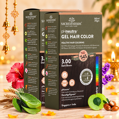 Sacred Herbs® Damage Free pH Neutral Gel Color - Available in 5 Shades Value Pack (Pack Of 2)