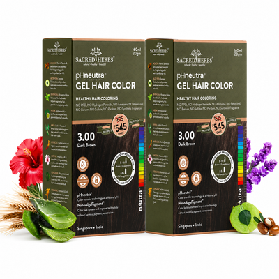 Sacred Herbs® Damage Free pH Neutral Gel Colour - Available in 5 Shades Value Pack (Pack Of 2)