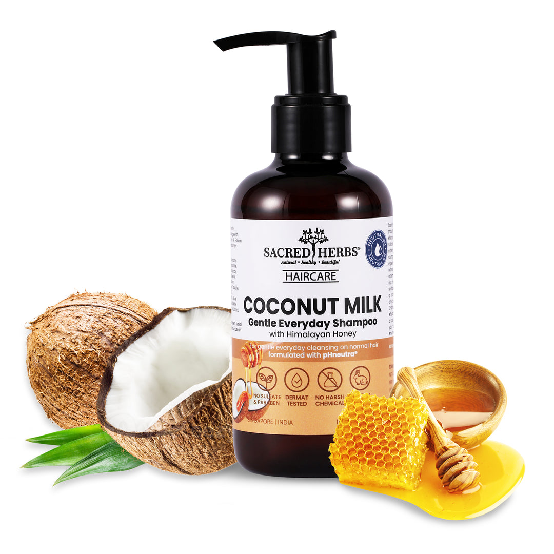 Sacred Herbs Coconut Milk Gentle Cleansing Shampoo with Himalayan Honey