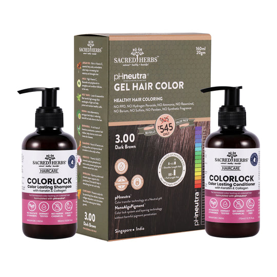 Sacred Herbs Color Lock Hair Care: Complete Hair Color Value Pack