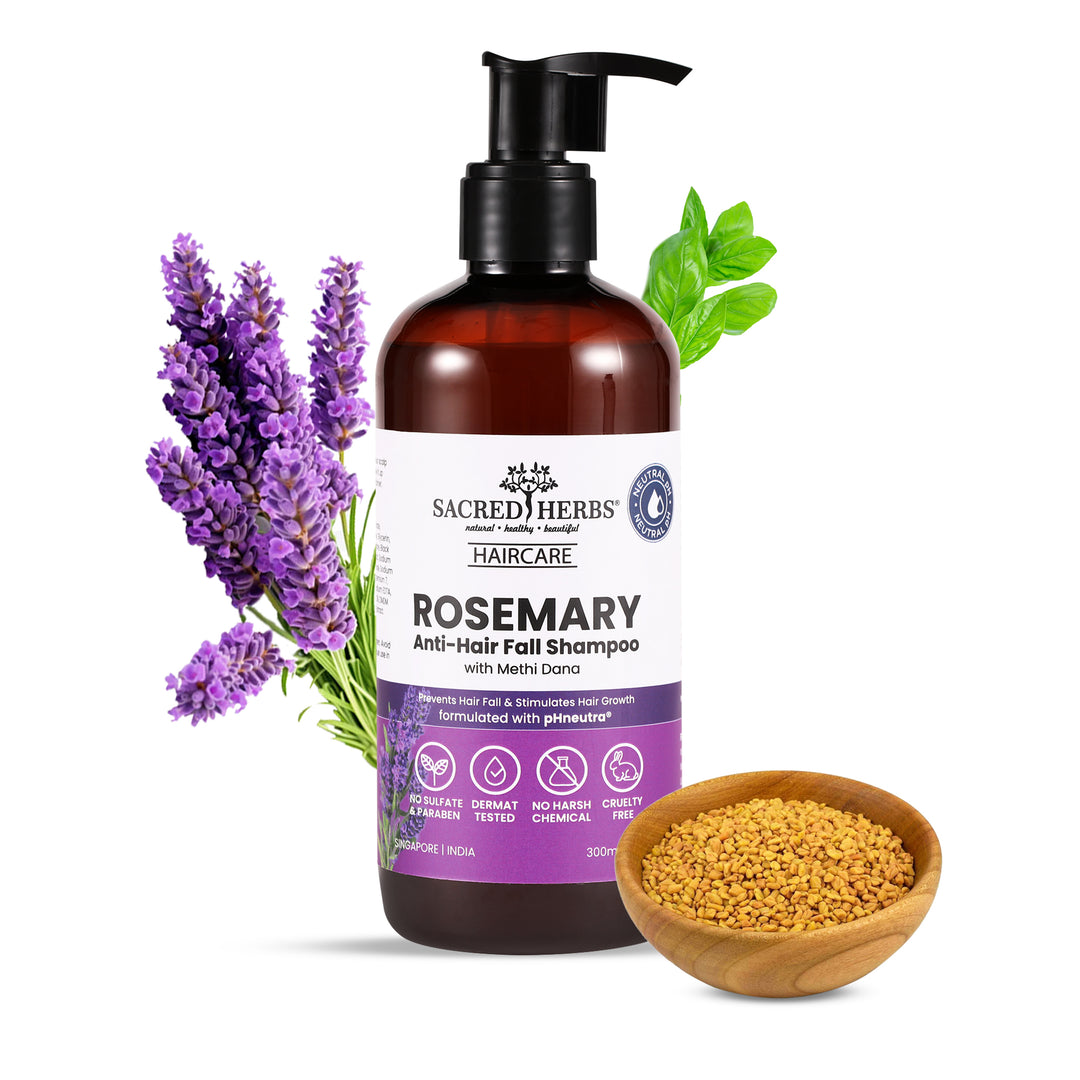 Sacred Herbs Rosemary Anti-Hair Fall Shampoo with Rosemary & Methi Dana