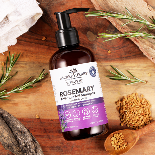 Sacred Herbs Rosemary Anti-Hair Fall Shampoo with Rosemary & Methi Dana