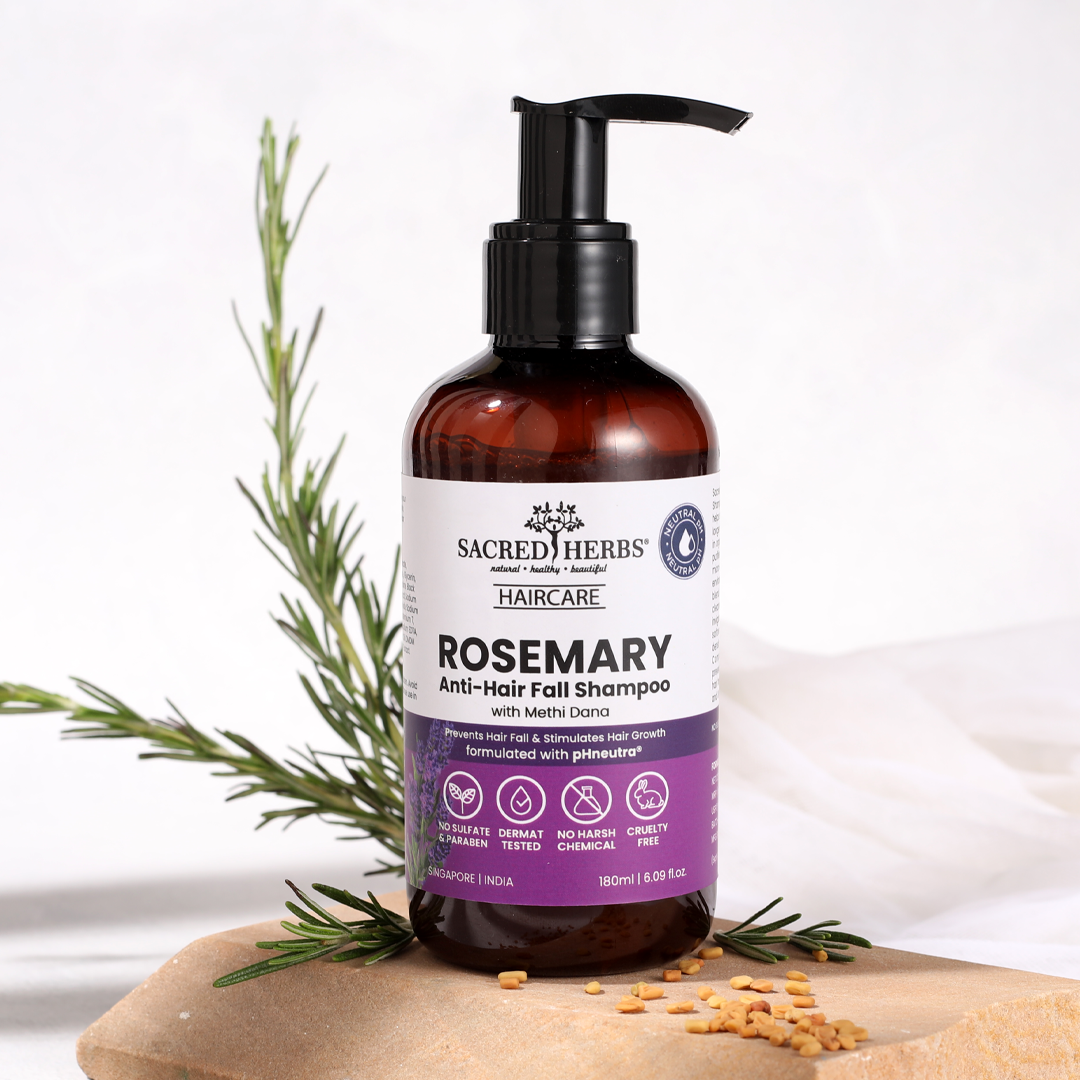 Sacred Herbs Rosemary Anti-Hair Fall Shampoo with Rosemary & Methi Dana