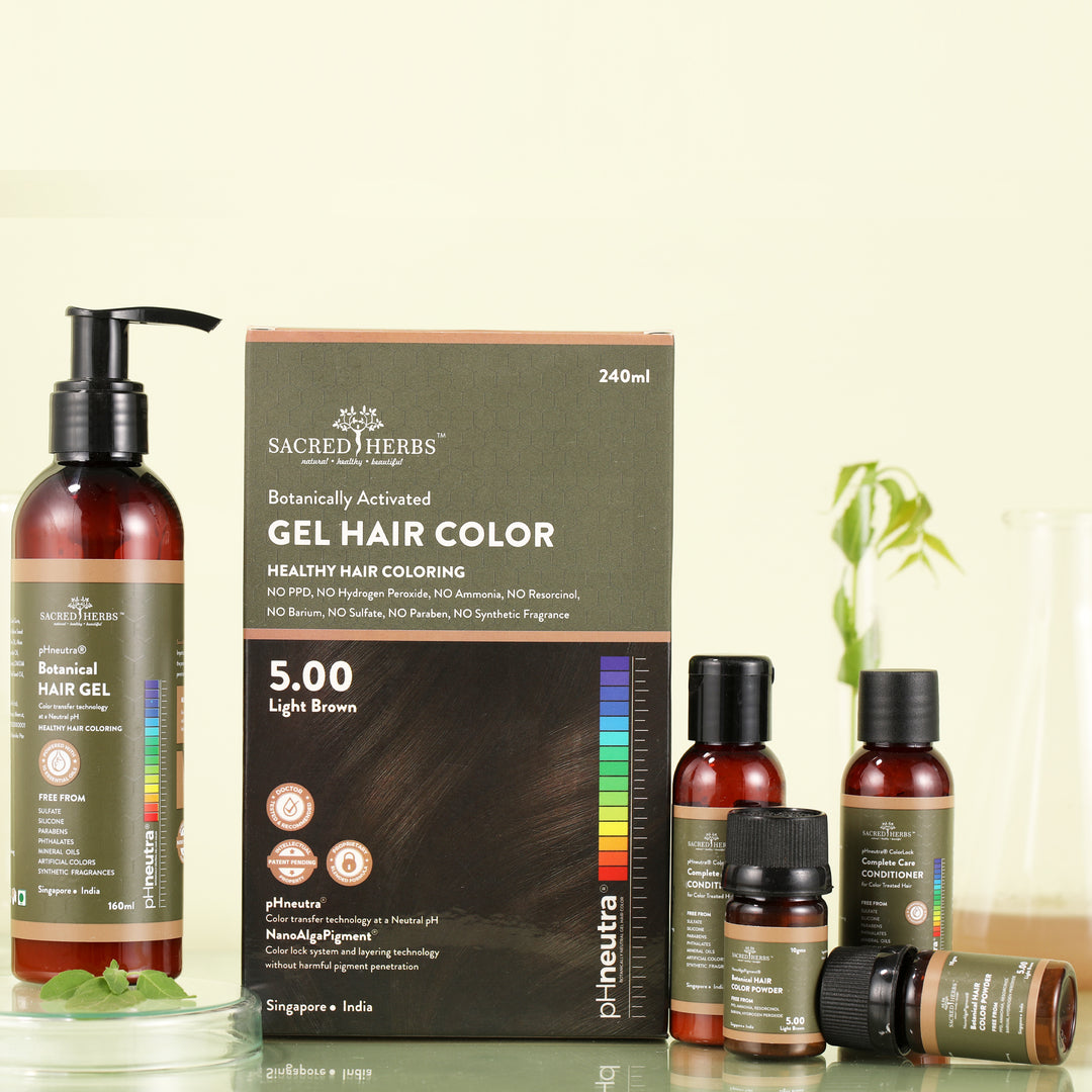 Sacred Herbs® Damage Free pH Neutral Gel Colour-Light Brown 5.00
