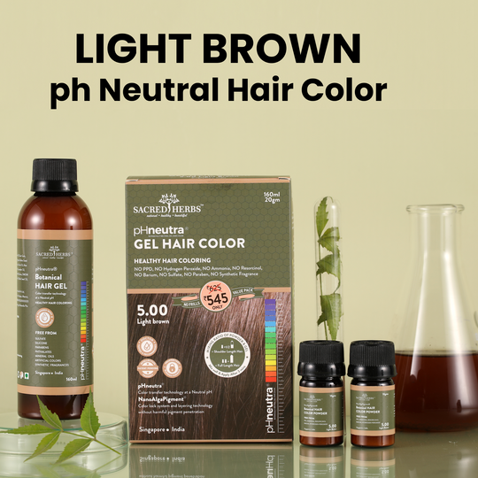 Sacred Herbs Damage Free pH Neutral Gel Colour - Available in 5 Shades (Value Pack)