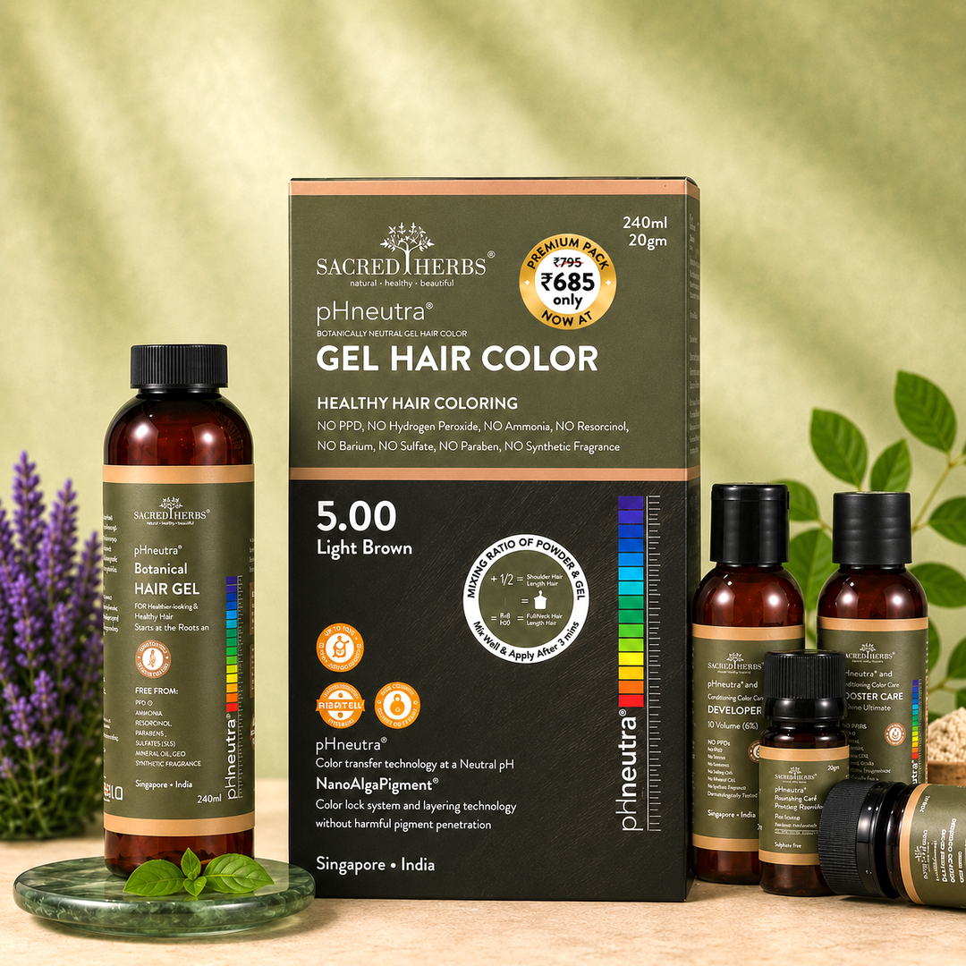 Sacred Herbs® Damage Free pH Neutral Gel Colour - Available in 5 Shades (Premium Pack)