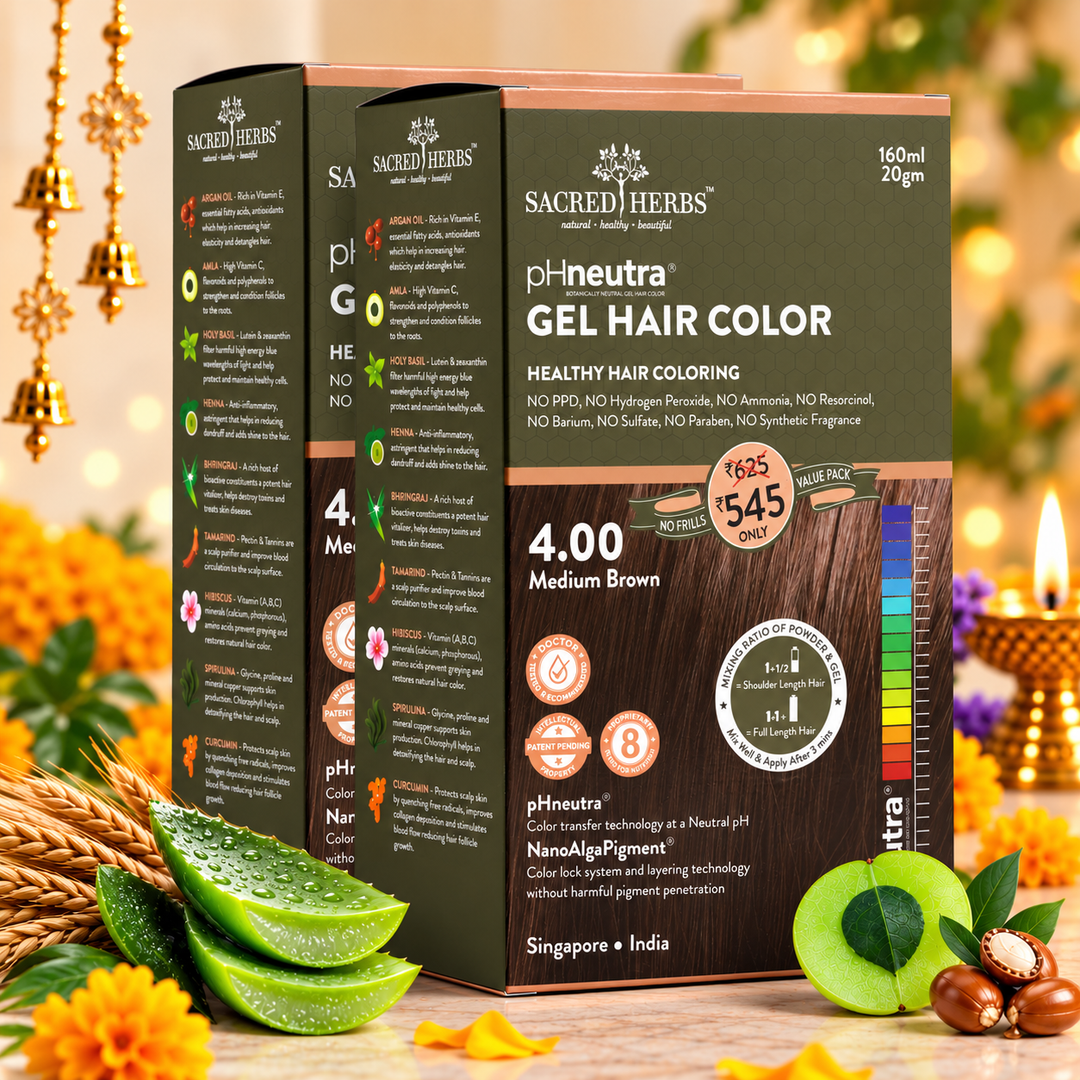 Sacred Herbs® Damage Free pH Neutral Gel Color - Available in 5 Shades Value Pack (Pack Of 2)