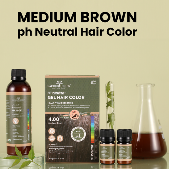Sacred Herbs Damage Free pH Neutral Gel Colour - Available in 5 Shades (Value Pack)