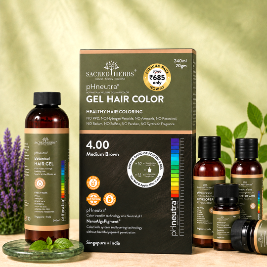 Sacred Herbs® Damage Free pH Neutral Gel Colour - Available in 5 Shades (Premium Pack)