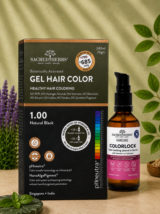 Sacred Herbs® Damage Free pH Neutral Gel Colour - Available in 5 Shades (Premium Pack)