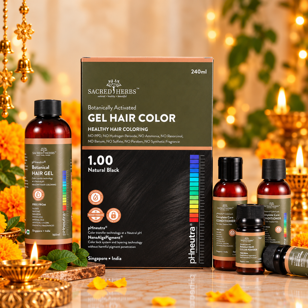 Sacred Herbs® Damage Free pH Neutral Gel Color - Available in 5 Shades (Premium Pack)
