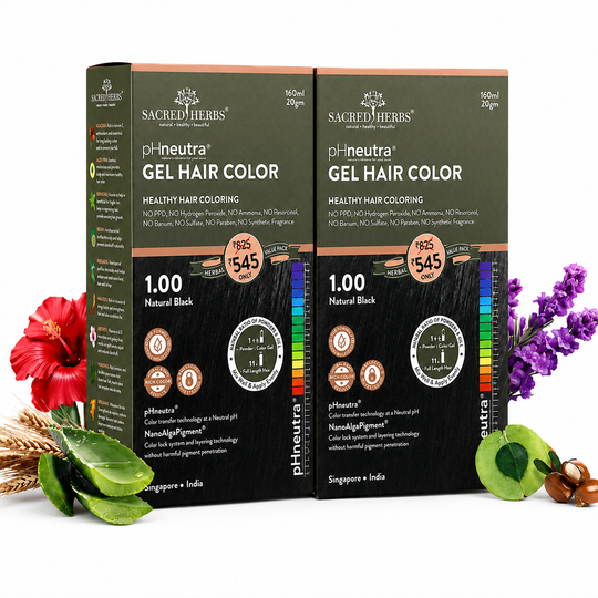Sacred Herbs® Damage Free pH Neutral Gel Colour - Available in 5 Shades Value Pack (Pack Of 2)