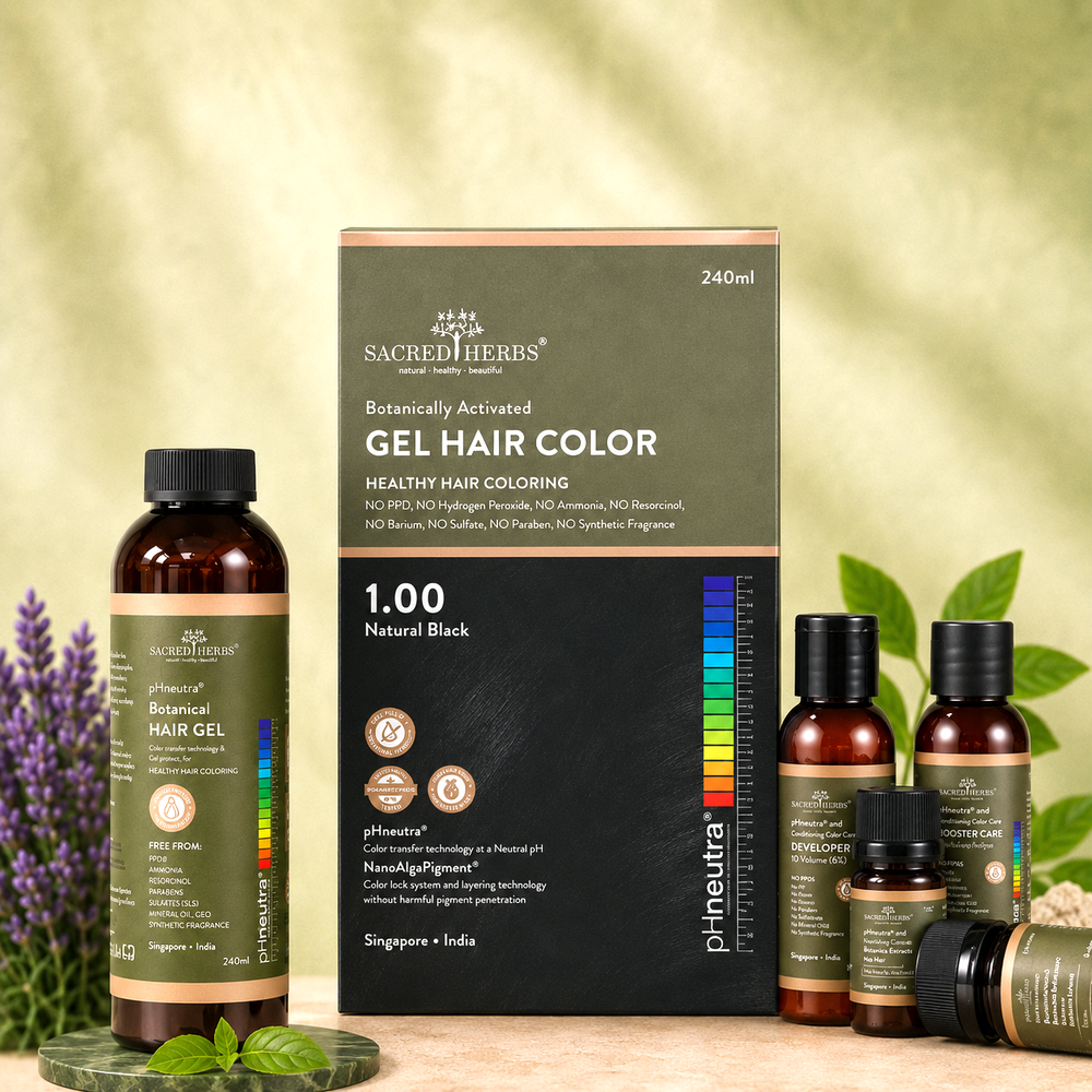 Sacred Herbs® Damage Free pH Neutral Gel Colour - Available in 5 Shades (Premium Pack)