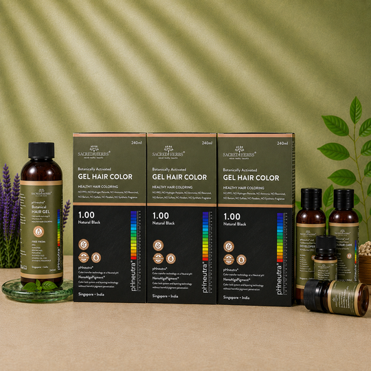 Sacred Herbs® Damage Free pH Neutral Gel Colour - Available in 5 Shades (Premium Pack)