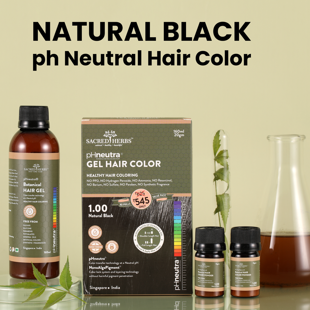 Sacred Herbs Damage Free pH Neutral Gel Colour - Available in 5 Shades (Value Pack)