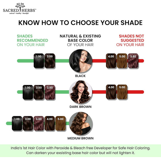 Sacred Herbs® Damage Free pH Neutral Gel Colour - Available in 5 Shades (Premium Pack) (common)