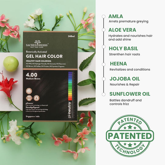 Sacred Herbs® Damage Free pH Neutral Gel Colour - Available in 5 Shades (Premium Pack) (common)