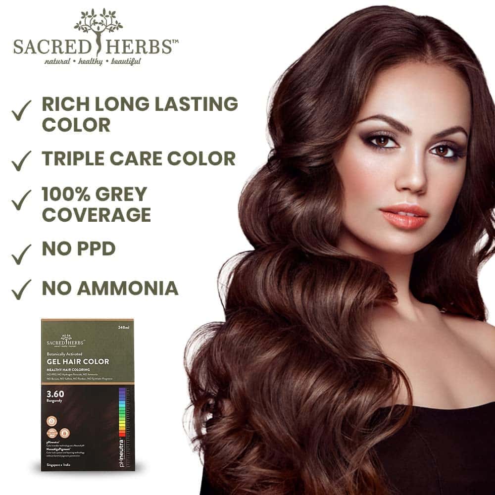 Sacred Herbs® Damage Free pH Neutral Gel Colour - Available in 5 Shades (Premium Pack) (common)