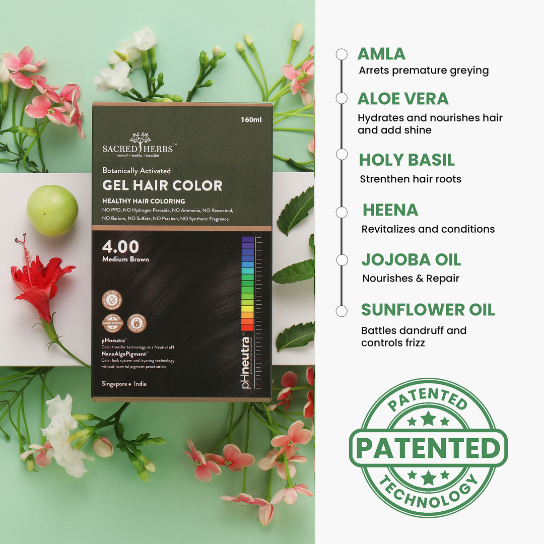 Sacred Herbs Damage Free pH Neutral Gel Colour - Available in 5 Shades (Value Pack) (common)