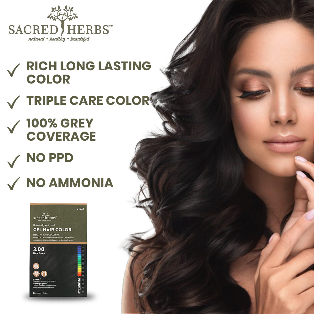 Sacred Herbs Damage Free pH Neutral Gel Colour - Available in 5 Shades (Value Pack)